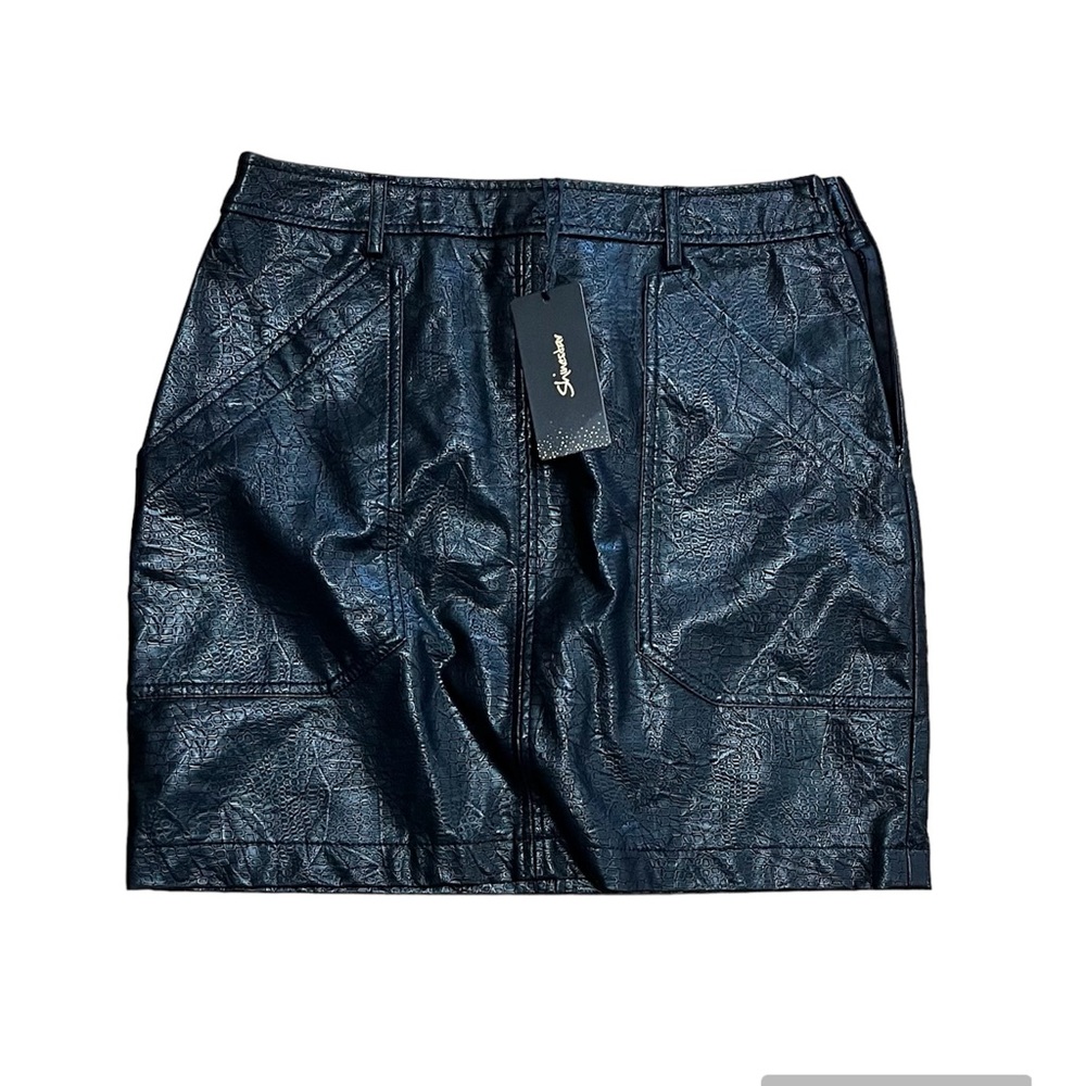 Faux Leather Mini Skirt